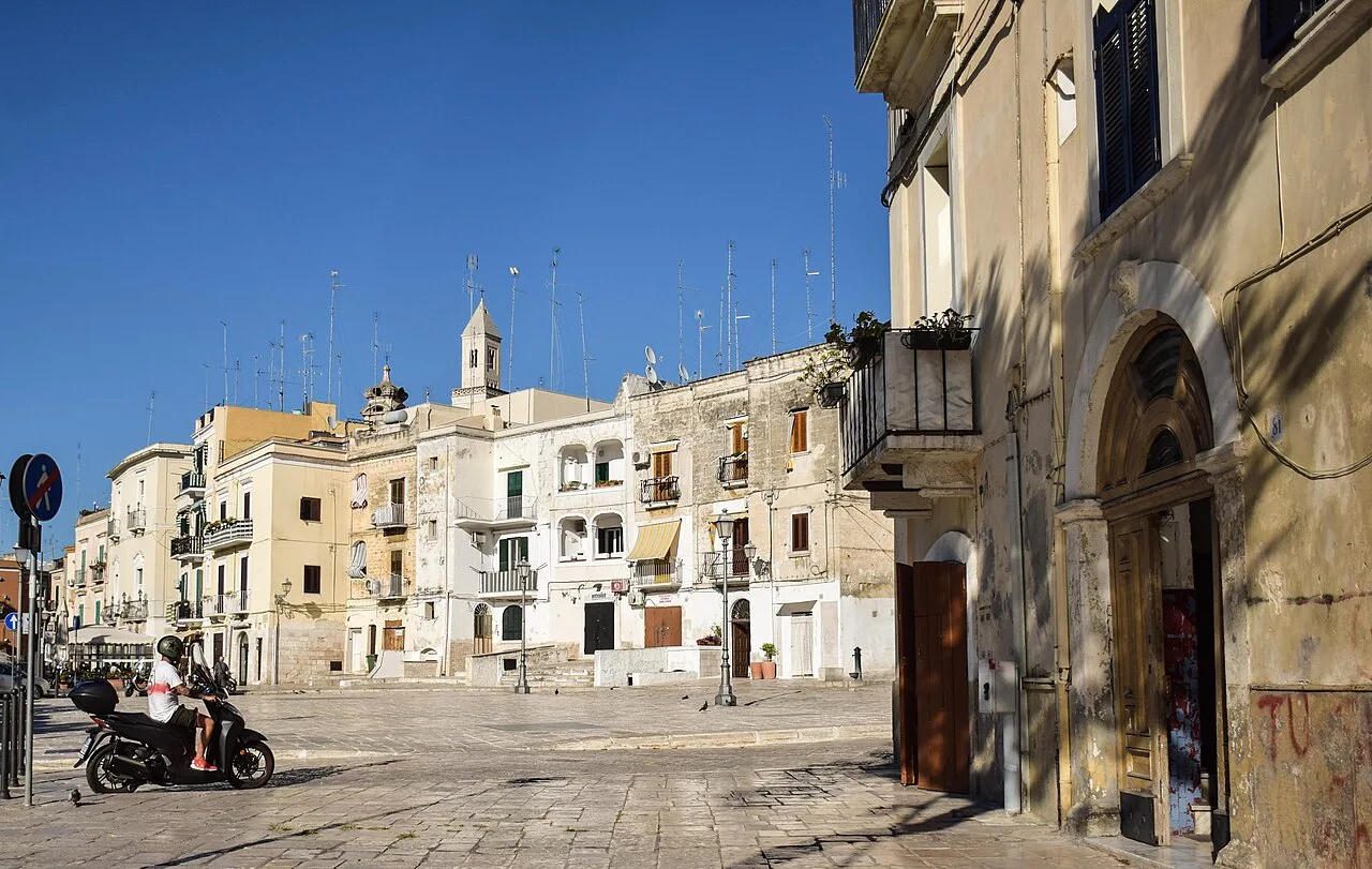 Destination view of Bari. Bari Vecchia