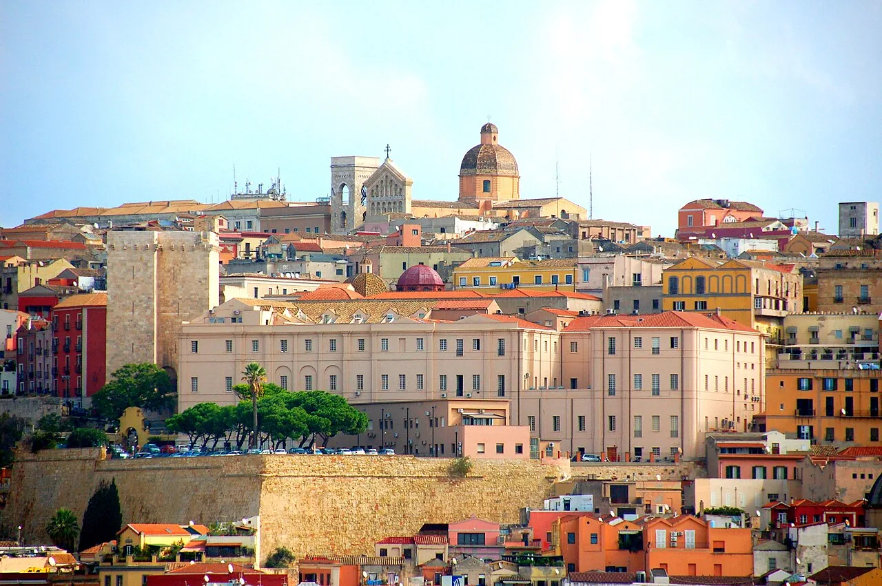 Destination view of Cagliari. Castello (Cagliari)