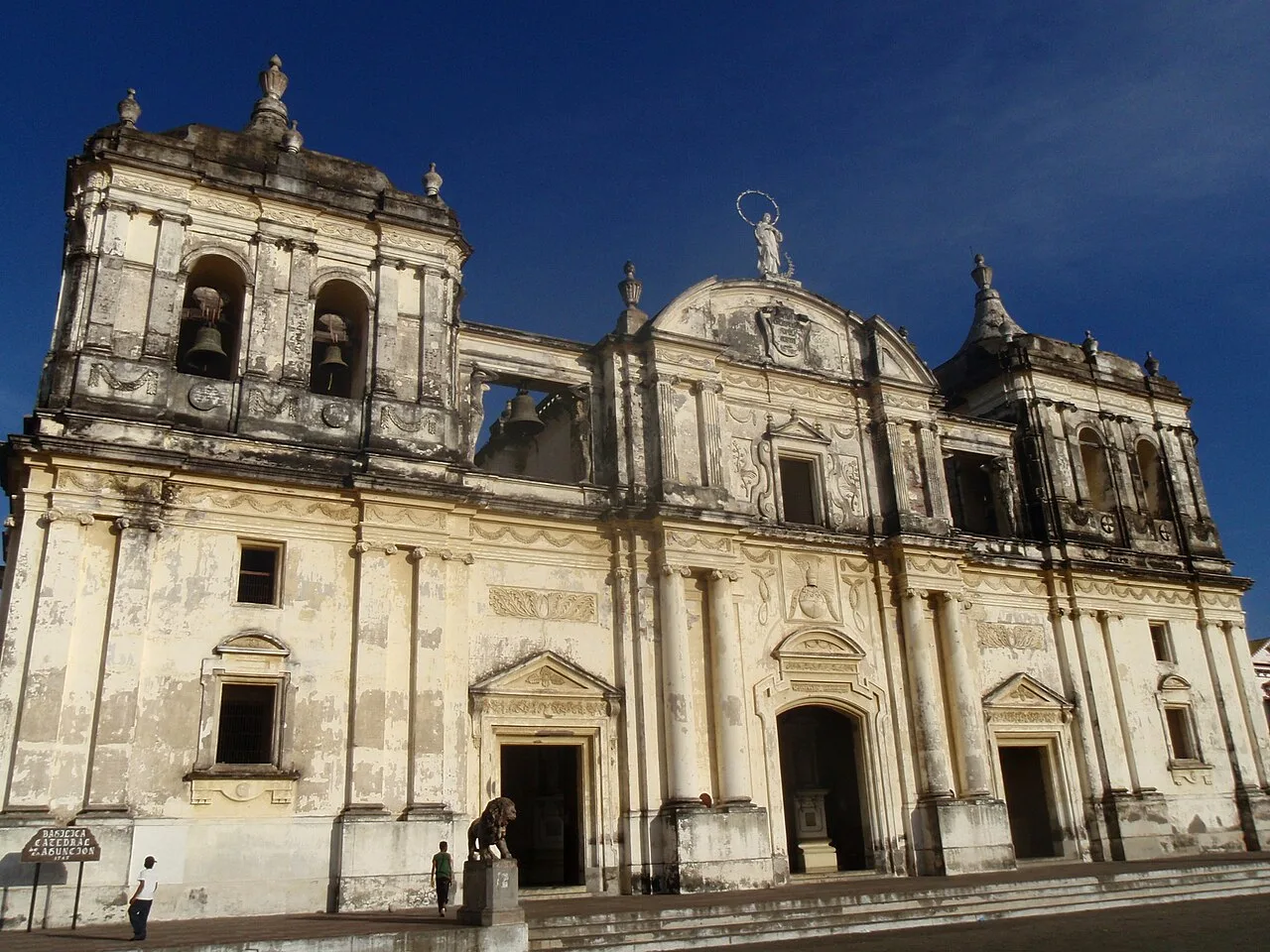 Destination view of Corinto. León Cathedral, Nicaragua