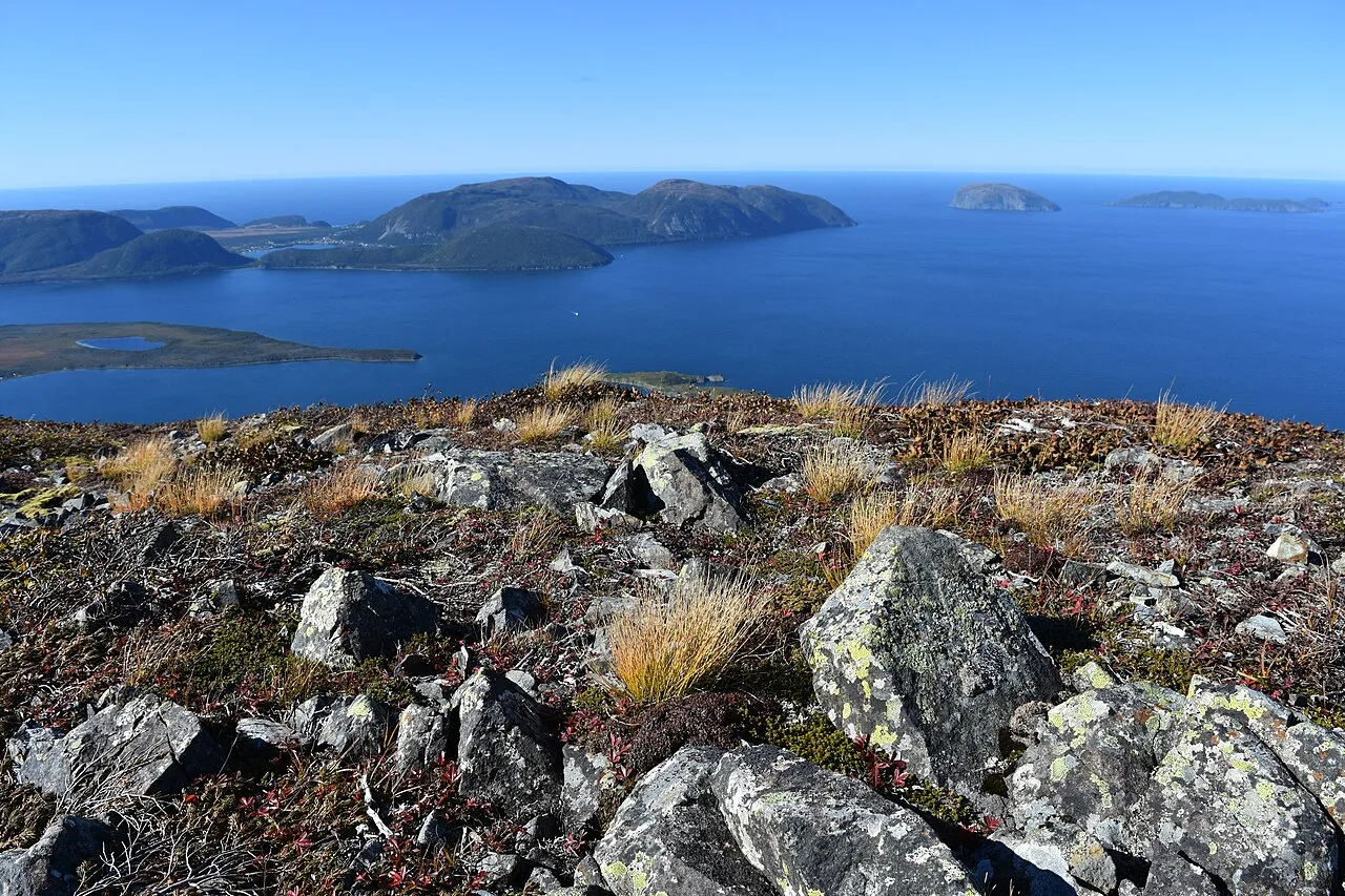 Destination view of Corner Brook. Bay of Islands Newfoundland Canada DSC 3351
