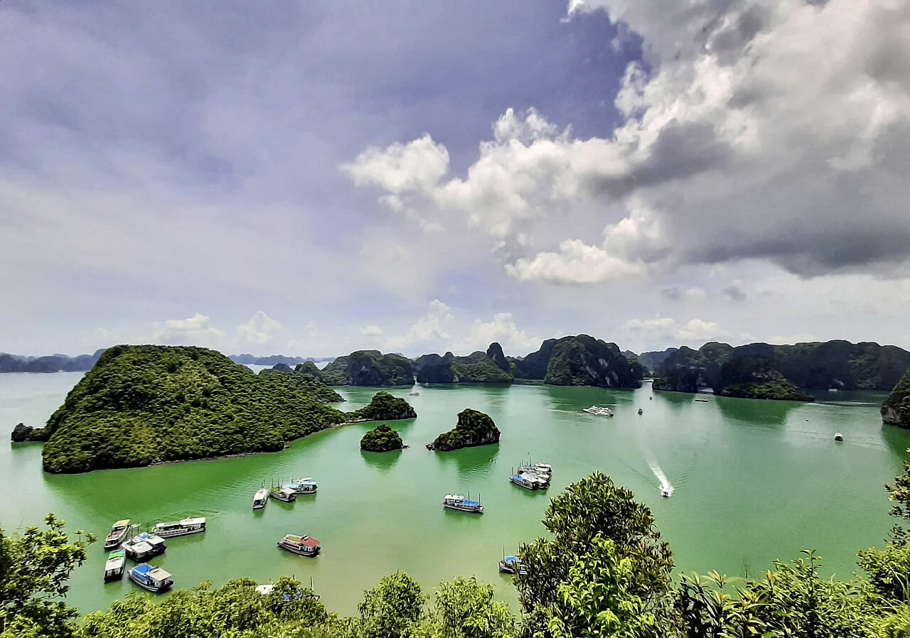 Destination view of Ha Long Bay. Ha Long Bay in 2019