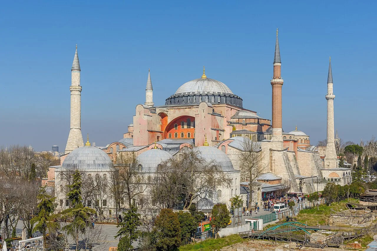 Destination view of Istanbul. Hagia Sophia Mars 2013