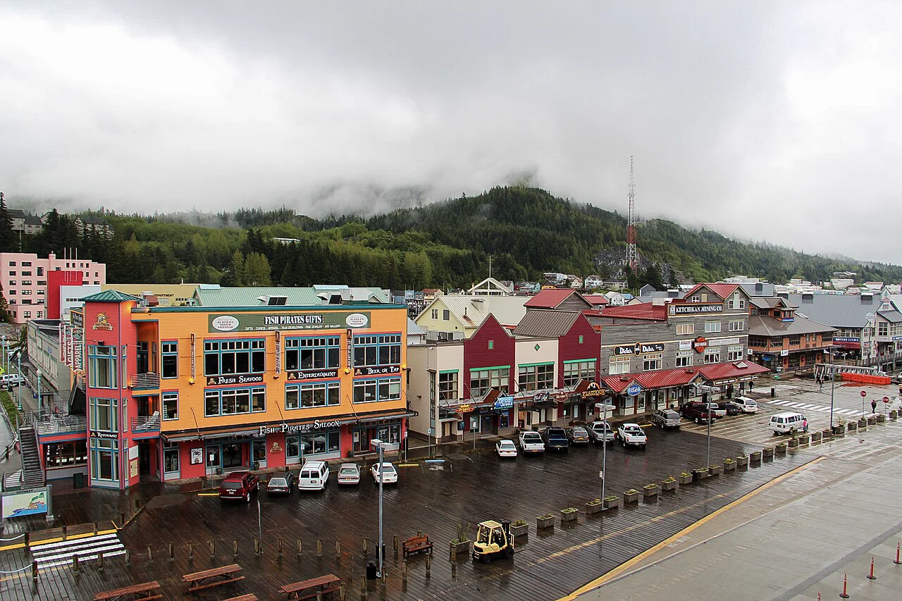 Destination view of Ketchikan. Downtown Ketchikan - panoramio