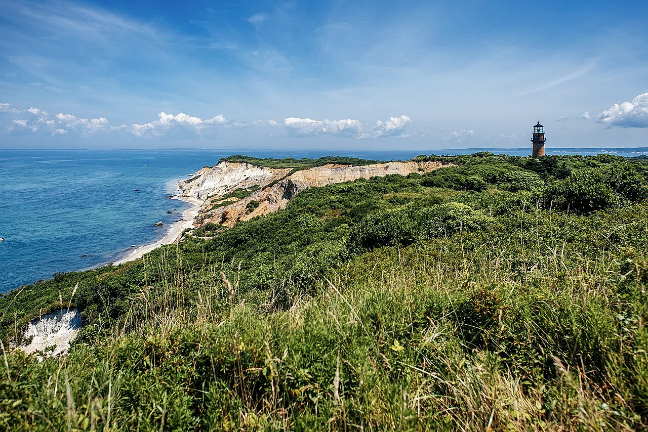 Destination view of Martha's Vineyard. Marthasvineyard-Aquinnah-cliffs-summer