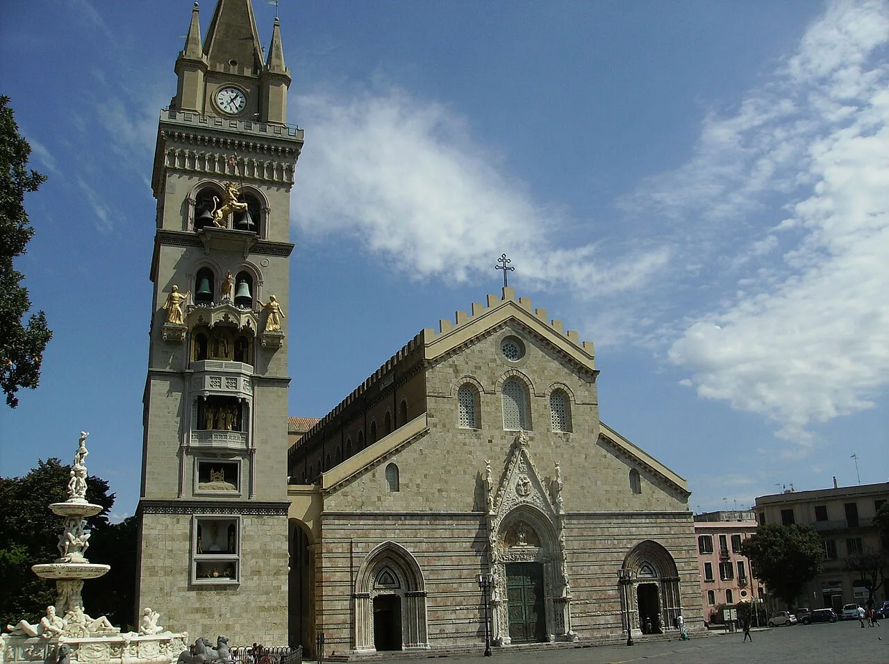 Destination view of Messina. Messina duomo 2
