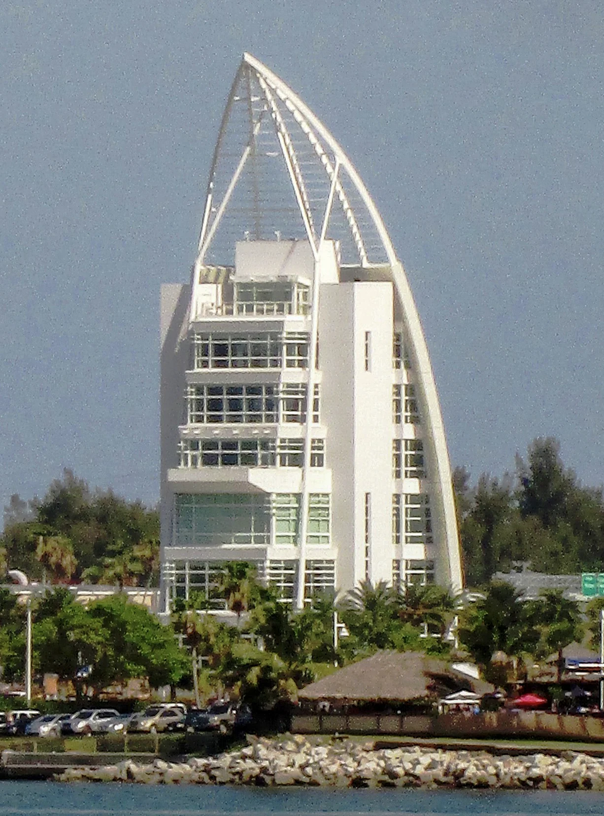 Destination view of Port Canaveral. Exploration Tower, Port Canaveral, Florida