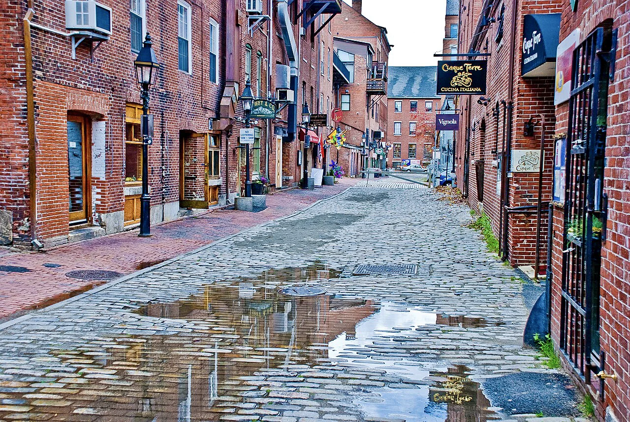 Destination view of Portland, Maine. TheOldPort