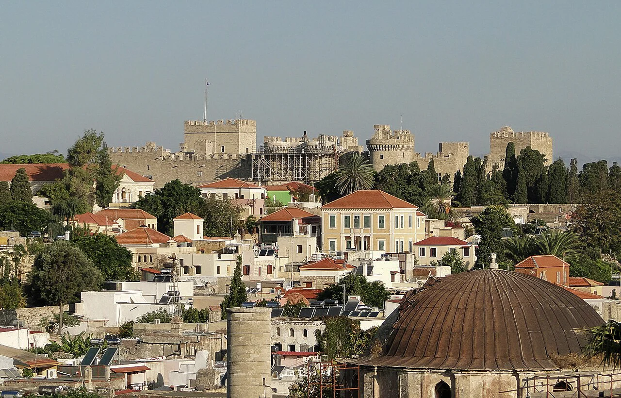Destination view of Rhodes. Medieval City of Rhodes 03