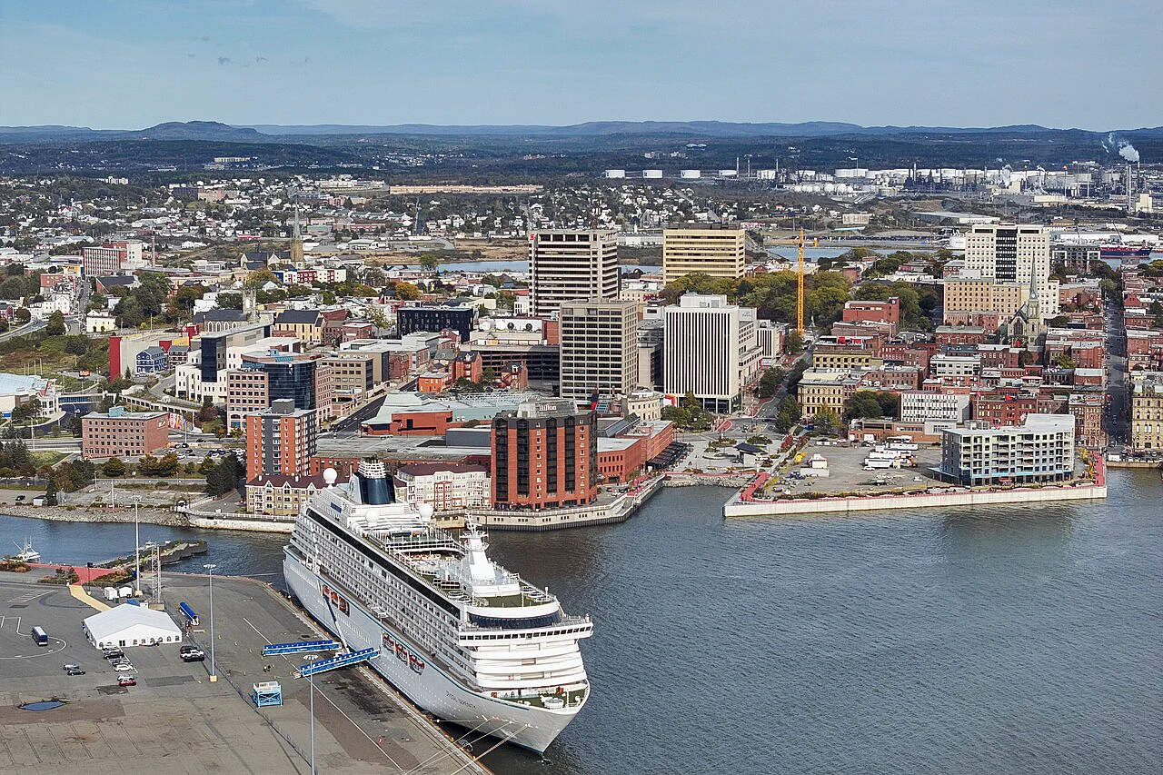 Destination view of Saint John. Saint John, New Brunswick, Canada