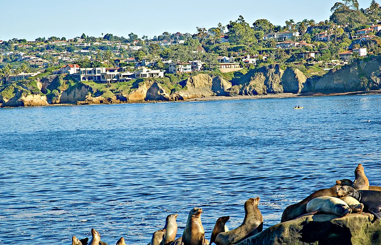 Destination view of San Diego. La Jolla Shores view (cropped)