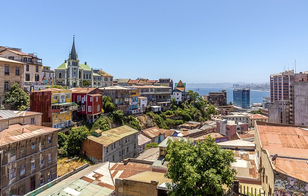 Destination view of Valparaíso / San Antonio. Historic Quarter of the Seaport City of Valparaíso 04