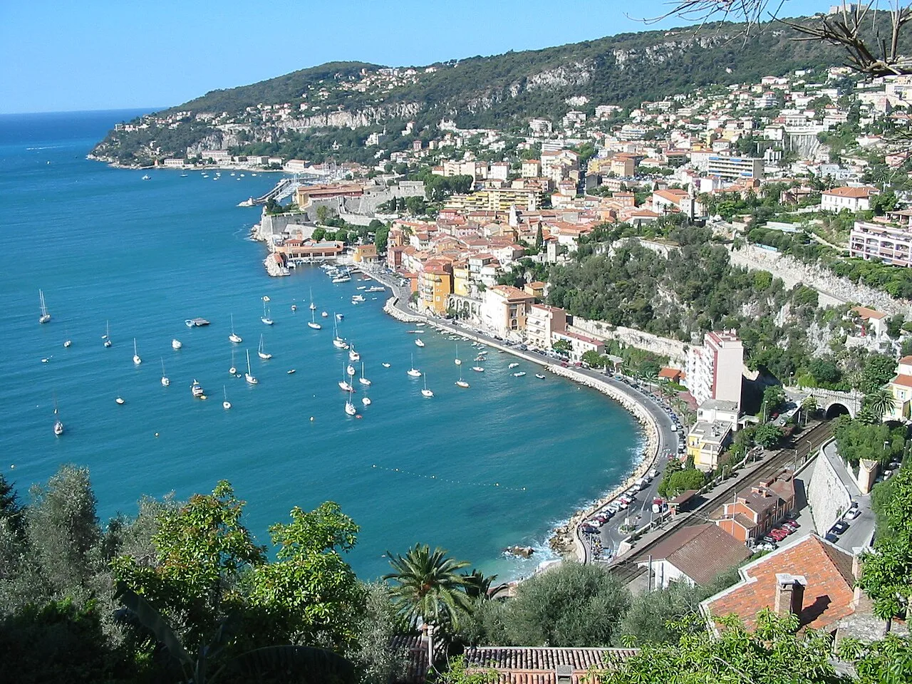 Destination view of Villefranche (Nice). Villefranche-sur-Mer